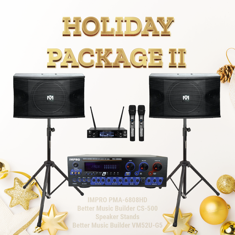 House DLX Package #04: Bason BA-7800 + JBL Ki512 + Shure GLXD Microphone System