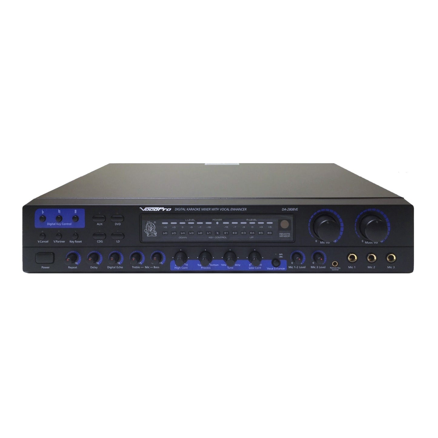 VocoPro DA-2808VE Karaoke Mixer with Optical Input for Smart TV Karaoke