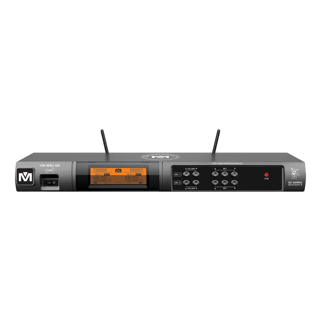 Better Music Builder VM-82U G5 Dual Channel Professional UHF Wireless Microphone System