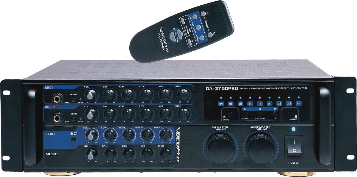 VocoPro DA-3700 Pro Karaoke Mixing Amplifier