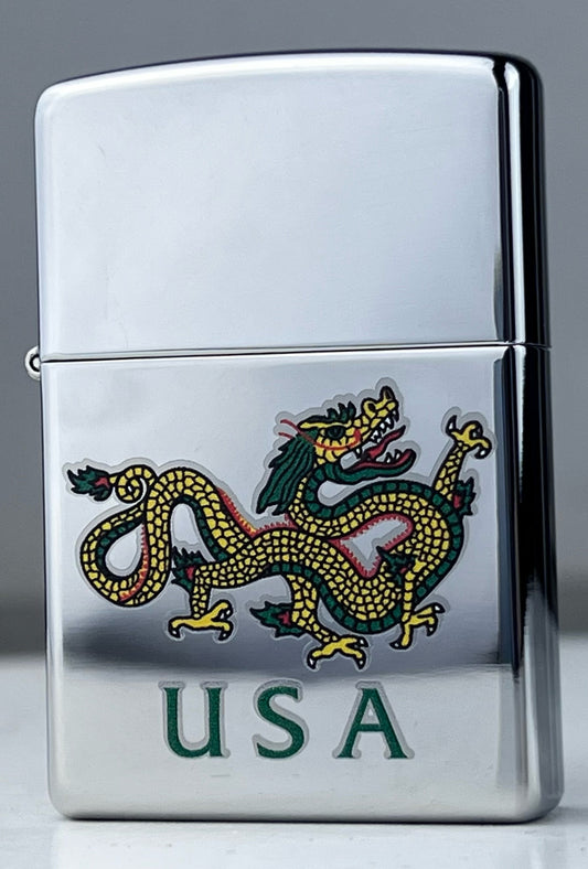 Zippo 250 High Polish USA Dragon