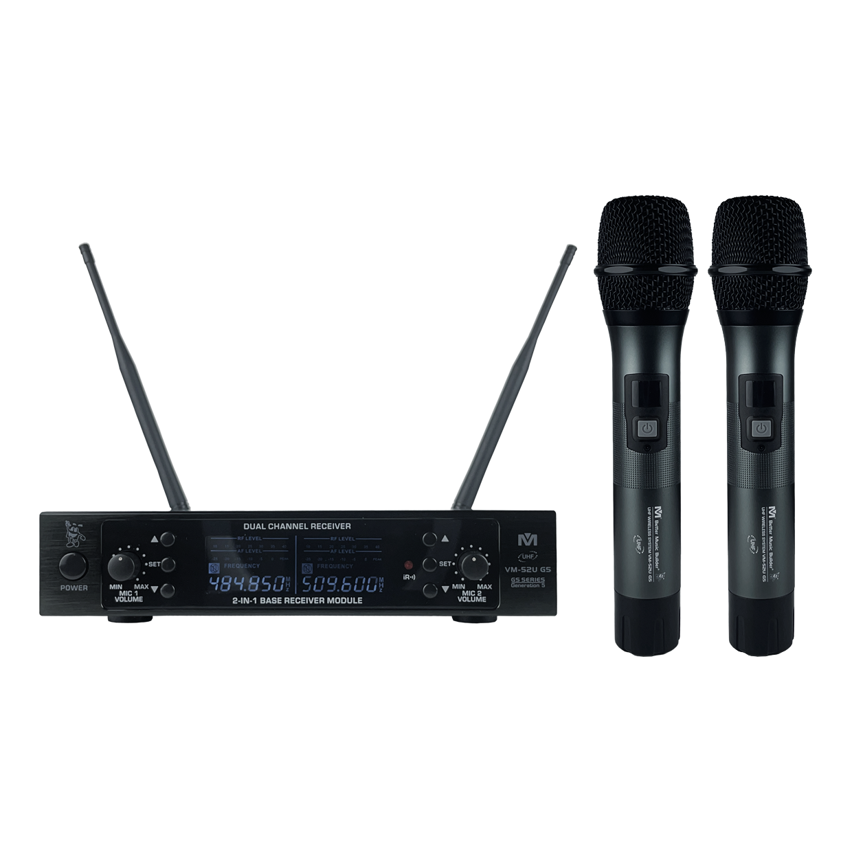 Better Music Builder VM-52U G5 Wireless Microphone Dual Set